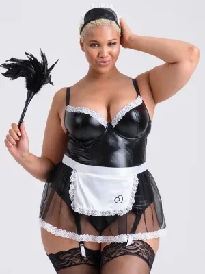 Costume Soubrette Fantasy Wetlook 4 Pièces GT