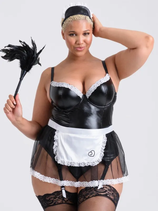 Costume Soubrette Fantasy Wetlook 4 Pièces GT
