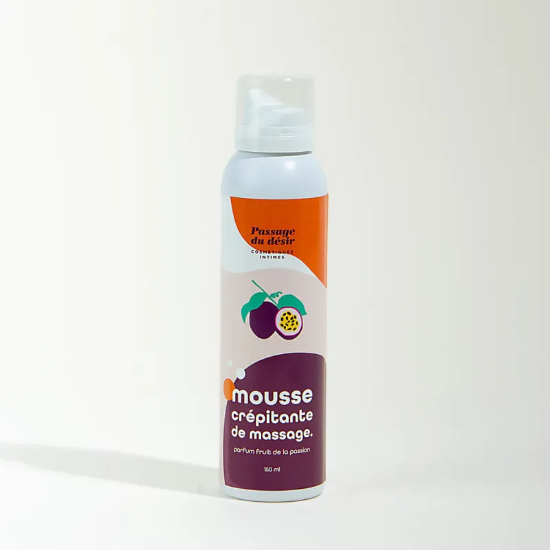 Mousse de massage crépitante et hydratante -   Fruit de la passion