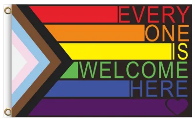 Drapeau LGBT+ WELCOME 60 x 90cm