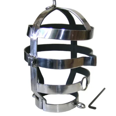 Masque BDSM avec collier en acier Metal Hard - Metal Hard