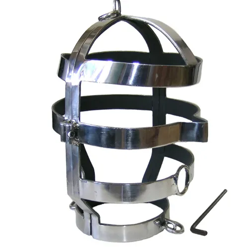 Masque BDSM avec collier en acier Metal Hard - Metal Hard