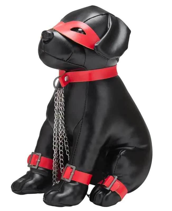 Chien en Simili CAPTAIN CHAINS 24cm Noir