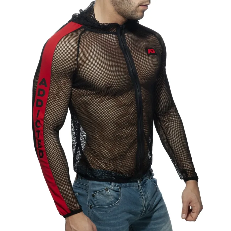 Veste MESH JACKET Noire et Rouge