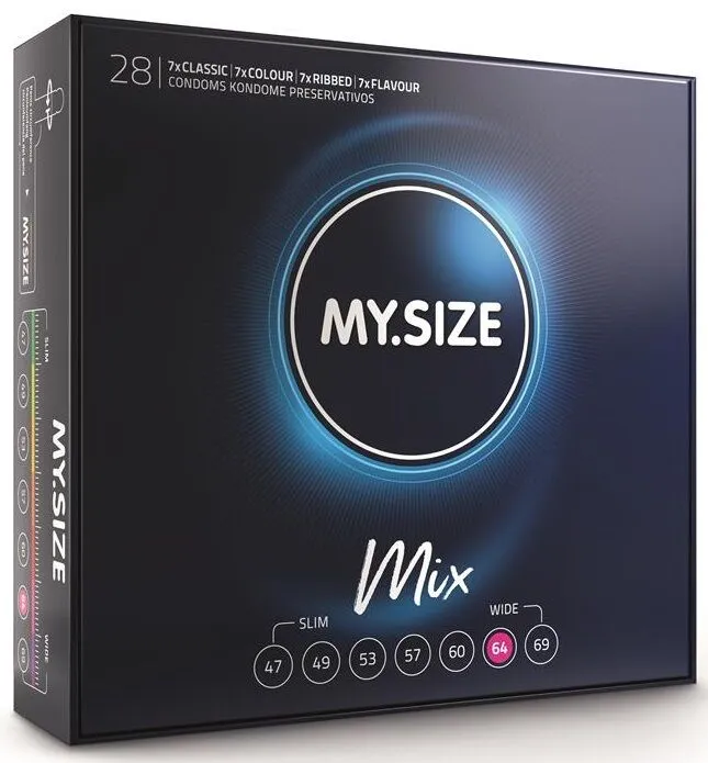 Préservatifs My Size Mix XXL 64 mm variétés - 28 unités - My Size