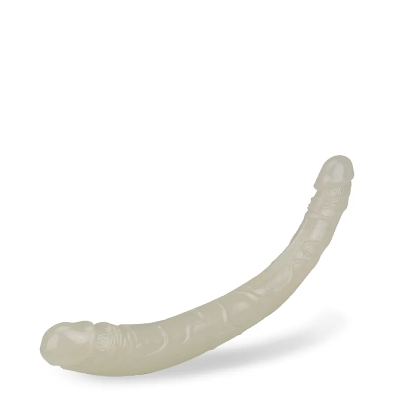 Double gode phosphorescent 37,0cm Lumino gode vaginal ou anal homme ou femme - Crystal
