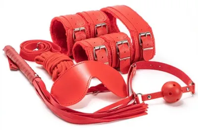 Coffret BDSM 7 Pièces WICKED Rouge