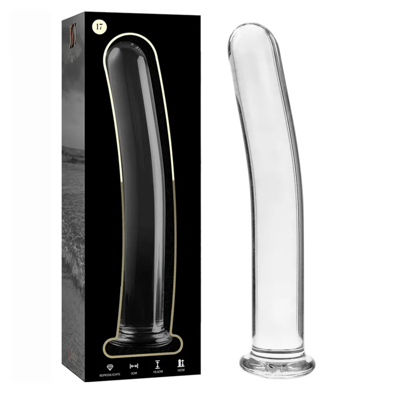 Gode en Verre Nebula Modèle 17 Transparent 18,5cm - Ibiza