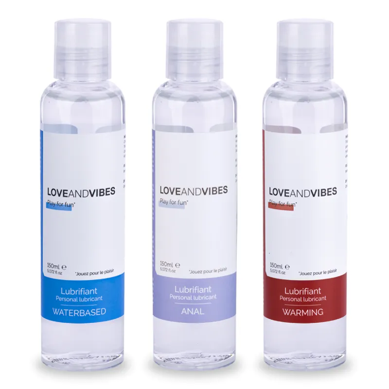 Trio de lubrifiants LOVE AND VIBES 150ml