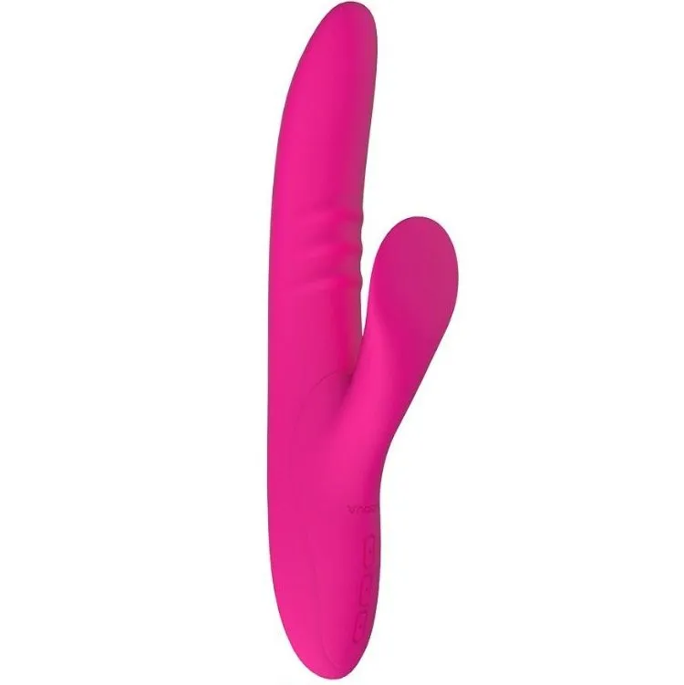 Vibromasseur rabbit Peri en silicone rose - Nalone