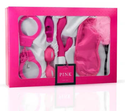 Coffret coquin I Love Pink Gift - 6 pièces