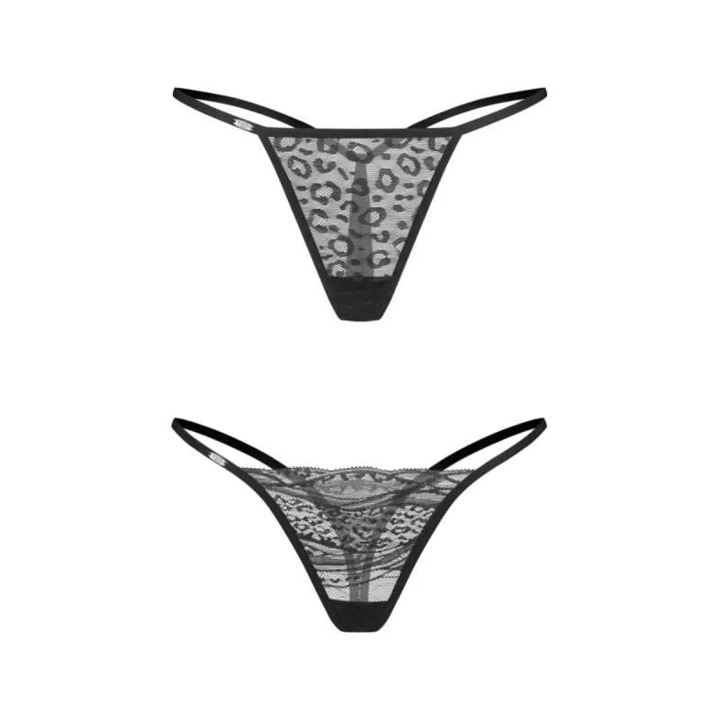 Obsessive – Clara Lot de 2 Strings – Noir