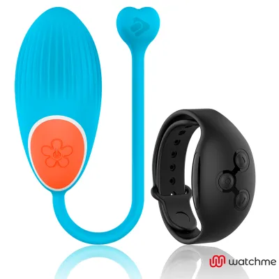 Oeuf vibrant télécommandé bracelet Wearwatch Egg bleu/noir - Wearwatch
