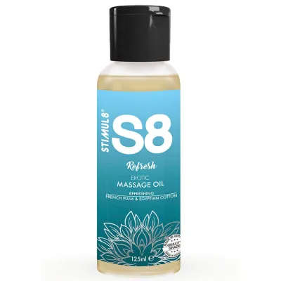 Huile Massage S8 Refresh Coton Egyptien 125ml - Stimul8