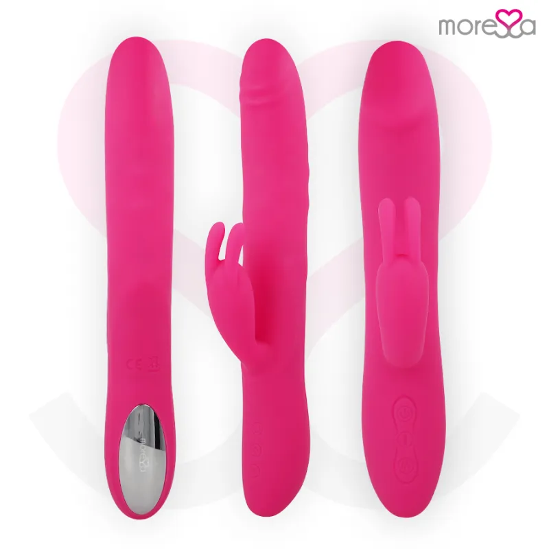 Vibromasseur rabbit rechargeable Molly en silicone - Moressa