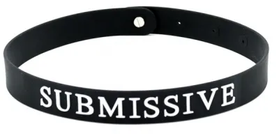 Collier en silicone SUBMISSIVE