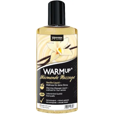 Huile de Massage Chauffante WARMup Vanille 150ml - JoyDivision
