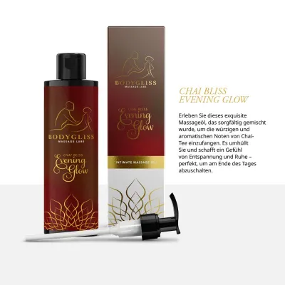 BodyGliss - Huile de Massage et Lubrifiant en 1 Chai Bliss - 150 ml
