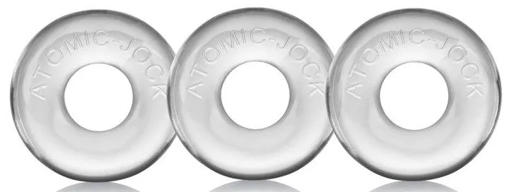 Pack de 3 mini anneaux péniens Oxballs Transparents