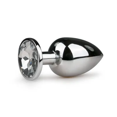 EasyToys - Plug anal métallique avec diamant - 9,5 cm