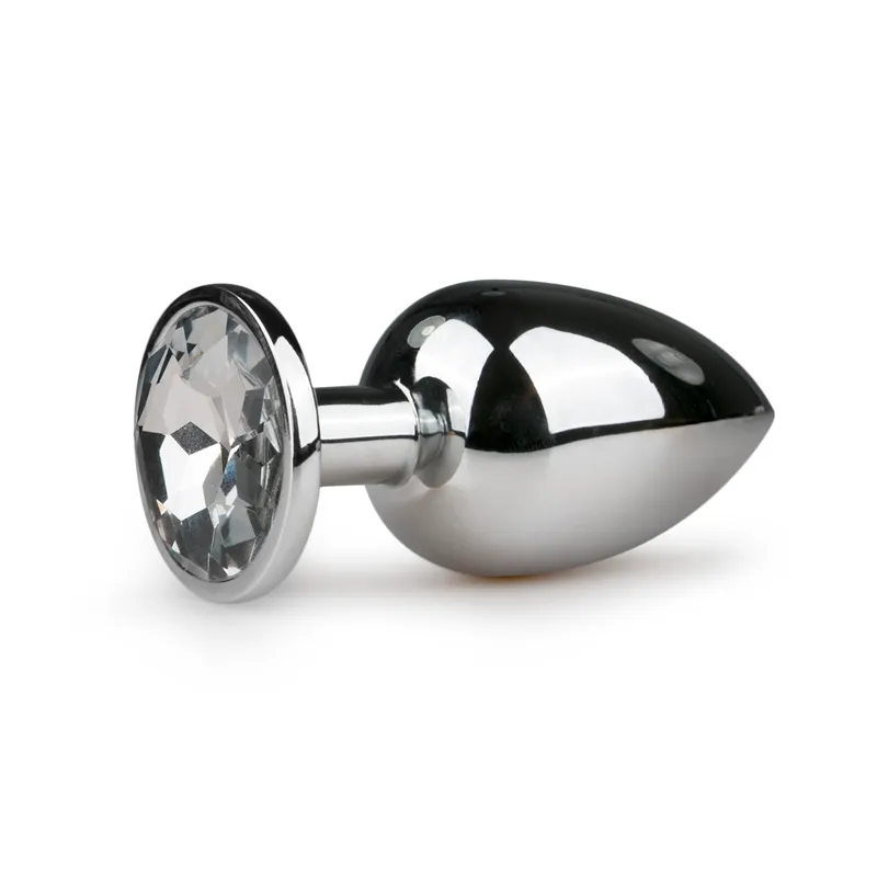 EasyToys - Plug anal métallique avec diamant - 9,5 cm