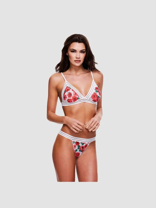 Ensemble 2 Pièces Motifs Floraux & Ouverture