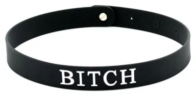 Collier en silicone BITCH