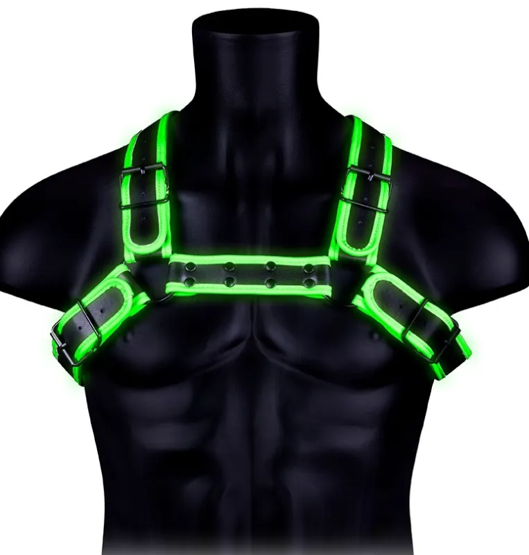 Ouch! Glow Harnais phosphorescent GLOW BUCKLE Noir