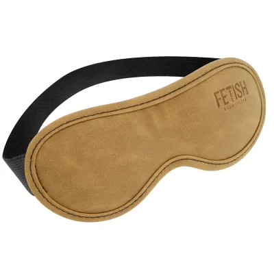 Masque intégral BDSM en cuir végan beige - Fetish Submissive