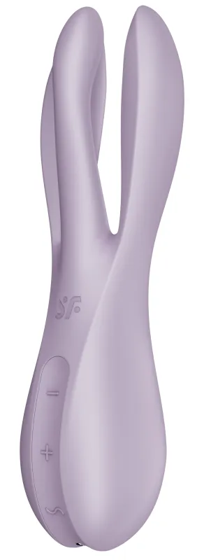 Stimulateur de clitoris vibrant THREESOME 2 Satisfyer Violet