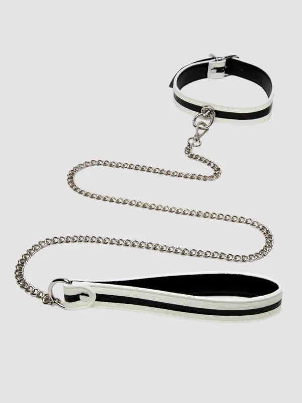 Collier et laisse phospho Bondage Boutique