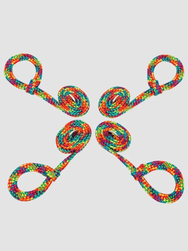 Menottes cordes Rainbow Soft Bondage Boutique