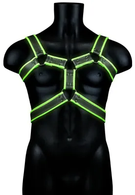 Ouch! Glow Harnais phosphorescent GLOW BODY Noir