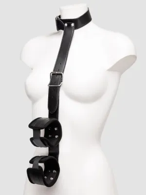 Collier et menottes similicuir Bondage Boutique