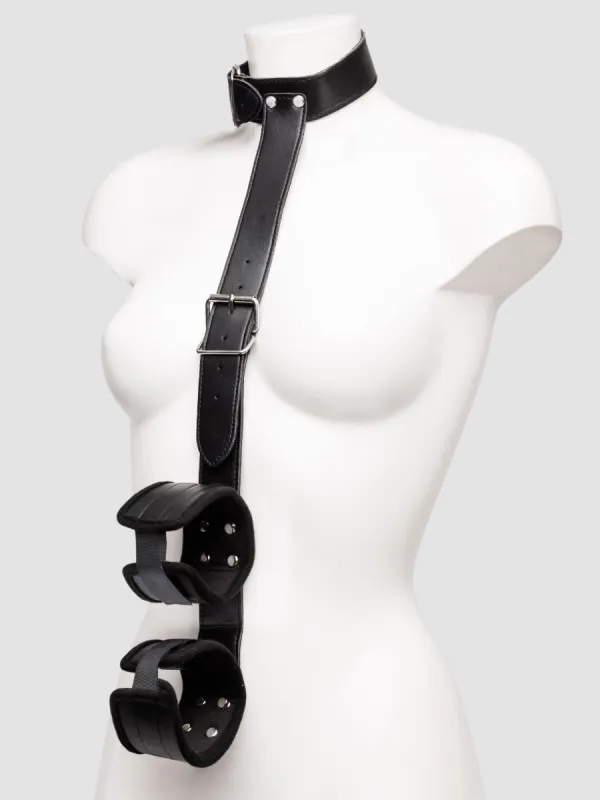 Collier et menottes similicuir Bondage Boutique