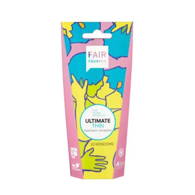 Préservatifs Ultimate Thin de Fair Squared - 5,3 cm