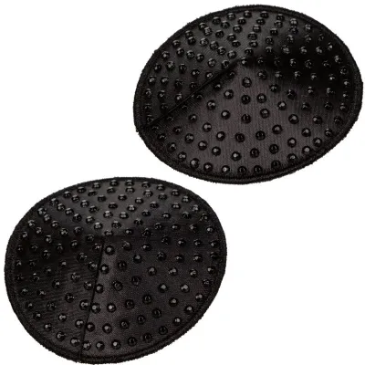 Cache-Tétons Radiance Heart Pierres Scintillantes Noir - CalExotics