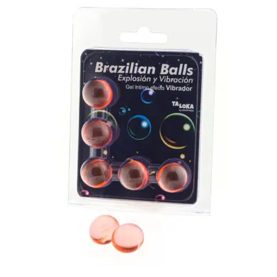 Balles brésiliennes gel excitant vibrant x5 Taloka - Diablo Picante