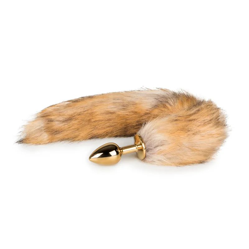 Easytoys Fetish - Plug Anal Or – Queue de Renard Beige