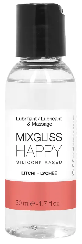 Lubrifiant Silicone MIXGLISS Happy - Litchi 50ml