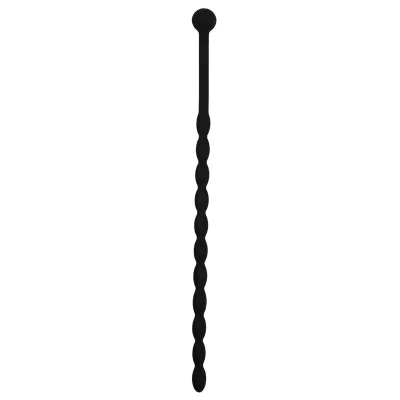 Sinner Gear - Dilatateur urétral perlé en silicone - Noir