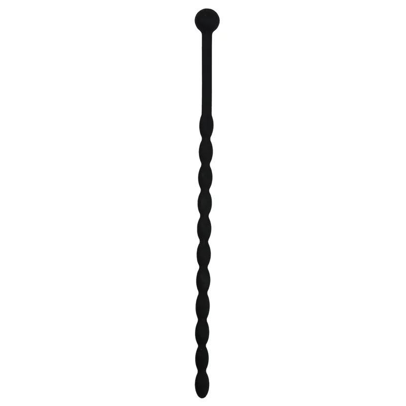 Sinner Gear - Dilatateur urétral perlé en silicone - Noir
