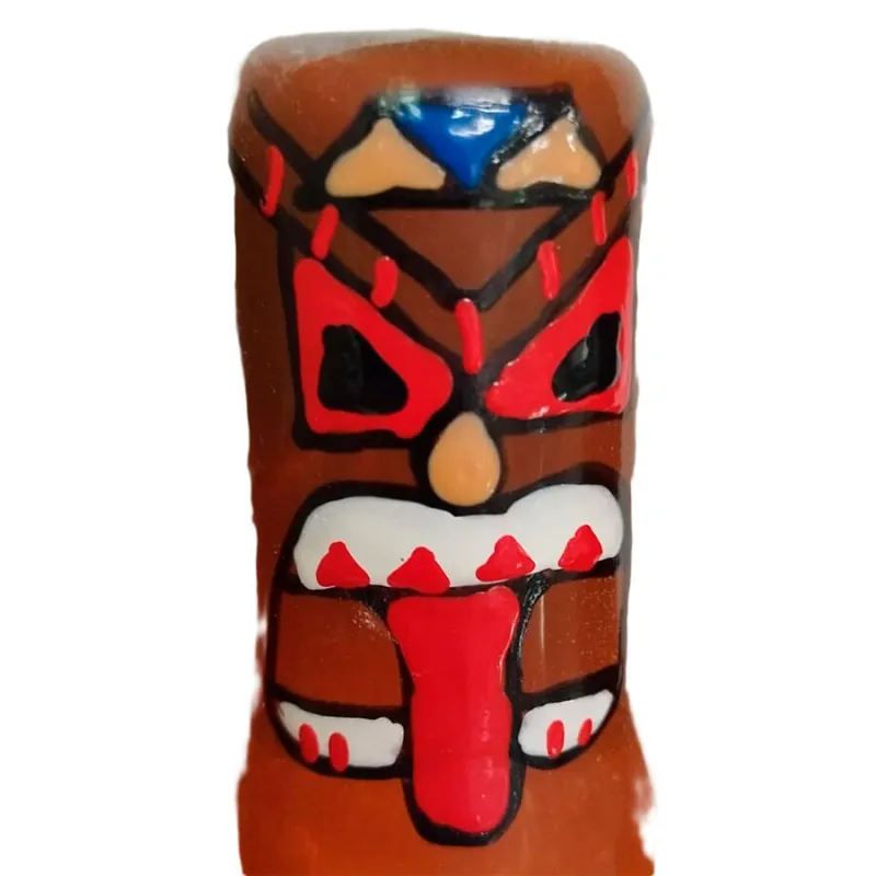 Préservatif Fantaisie Tiki Totem Peint à la Main - Condomerie