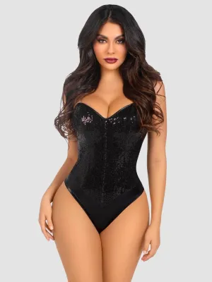 Body 2786 sequins noir L