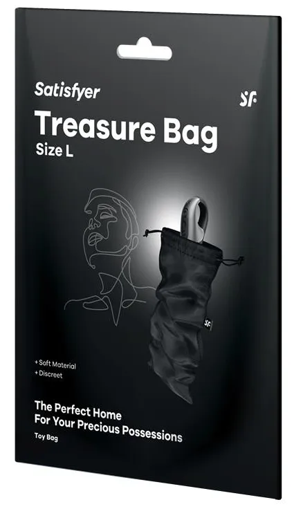 Pochette de Rangement TREASURE BAG L Noir