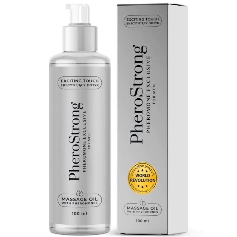 Huile de massage aux phéromones Exclusive homme 100ml - PheroStrong