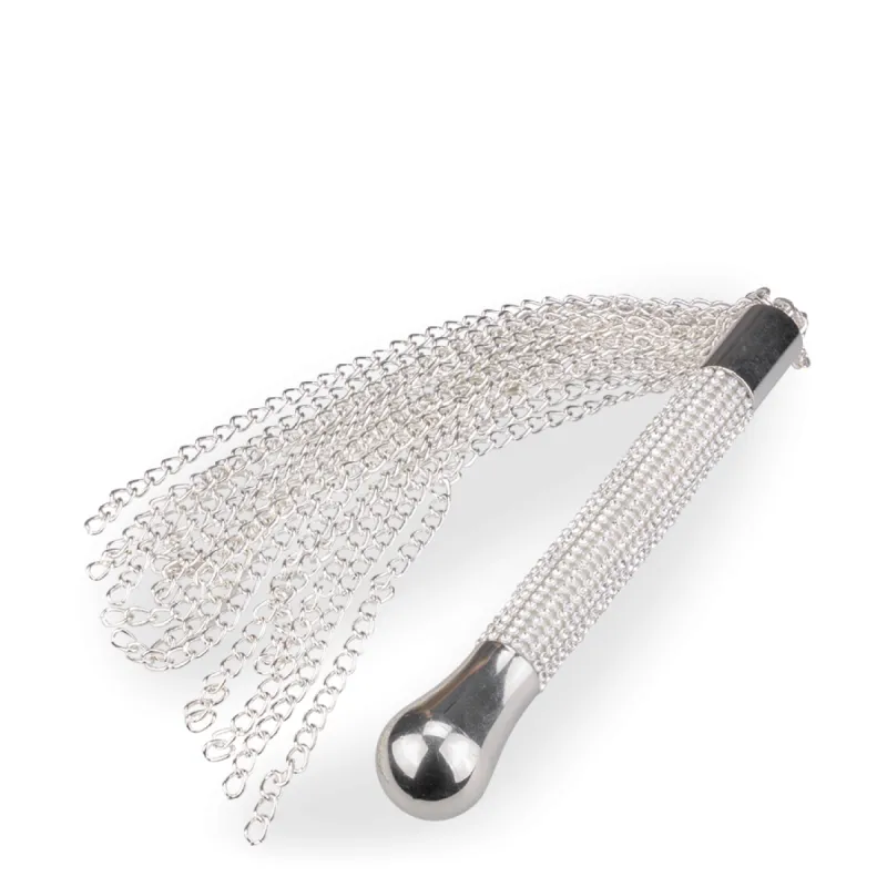 Martinet chaînes en métal et manche à strass