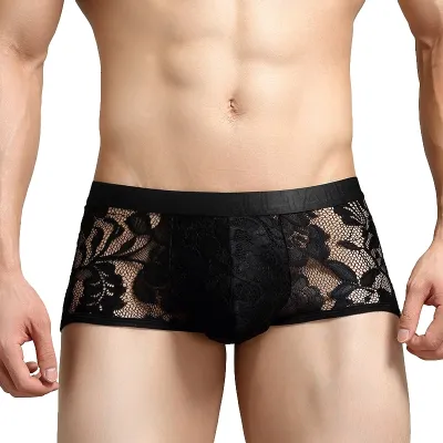 NoGenderWear Boxer Dentelle TAUWELL Noir