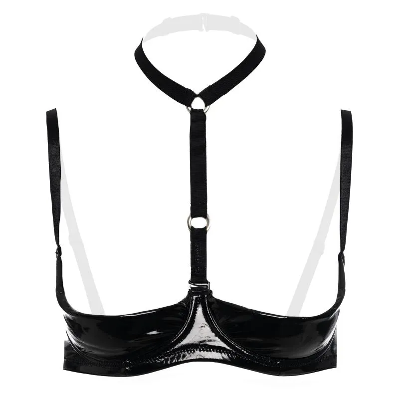 Christine - Dark Desire Soutien-gorge avec bonnets 1/4 - noir