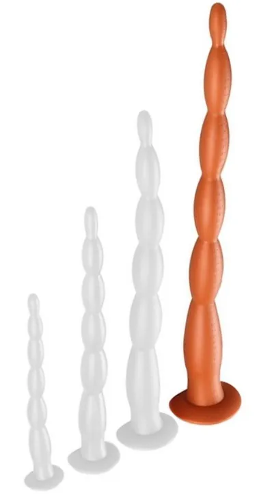 Gode long SCALE BEADS XL 60 x 6 cm